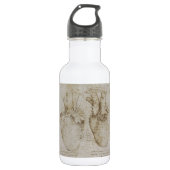 Da Vinci's anatomieketches voor het menselijk hart Waterfles (Voorkant)