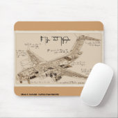 Da Vinci's C-17 Globemaster Mousepad Muismat (Met muis)