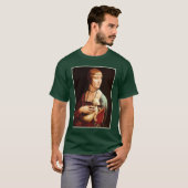 Da Vinci's Dame Met De Ermine T-shirt (Voorkant volledig)