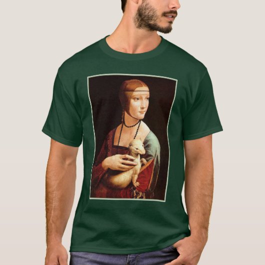Da Vinci's Dame Met De Ermine T-shirt (Voorkant)