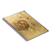Da Vinci's Fetus Anatomy Notebook Notitieboek (Rechterzijde)