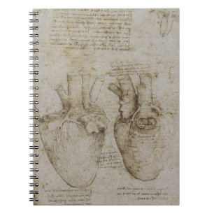 Da Vinci's hartanatomie Notitieboek