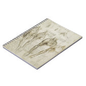 Da Vinci's Human Skeleton Anatomy Sketches Notitieboek (Linkerzijde)