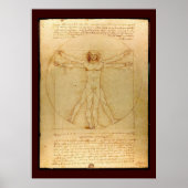 Da Vinci's kosmische Man Poster (Voorkant)
