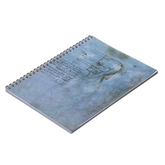Da Vinci's menselijke anatomie notebook Notitieboek (Linkerzijde)