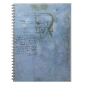 Da Vinci's menselijke anatomie notebook Notitieboek (Voorkant)