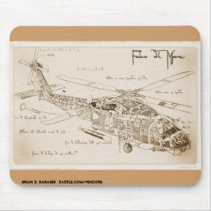 Da Vinci's MH-60 Seahawk Mousepad Muismat