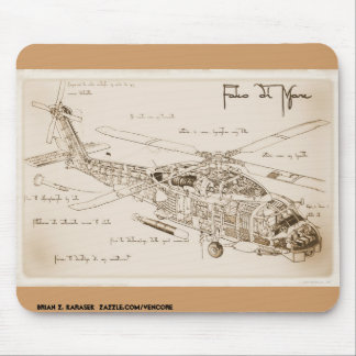 Da Vinci's MH-60 Seahawk Mousepad Muismat