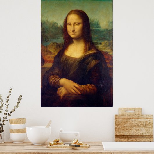 Da Vinci's Mona Lisa Poster (Keuken)