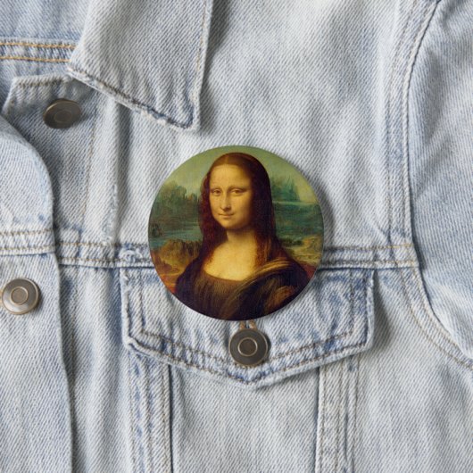 Da Vinci's Mona Lisa Ronde Button 7,6 Cm (In situ)