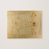 Da Vinci's Vitruviaanse Man Legpuzzel (Horizontaal)