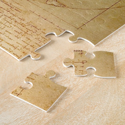 Da Vinci's Vitruviaanse Man Legpuzzel (Zijkant)