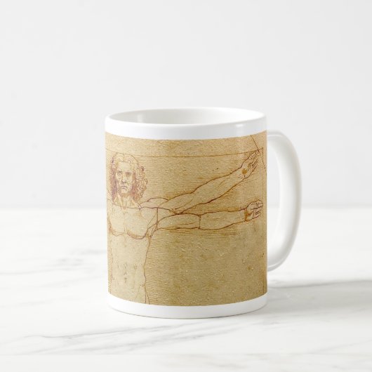 Da Vinci's Vitruviaanse Man Mok (Voorkant rechts)