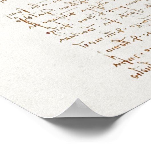 Da Vinci's Vitruviaanse Man Poster (Hoek)