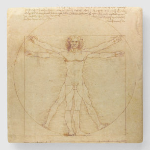 Da Vinci's Vitruviaanse Man Stenen Onderzetter