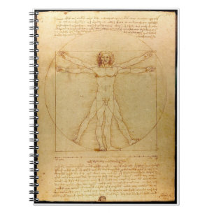 Da Vinci's Vitruvian Man Notebook Notitieboek