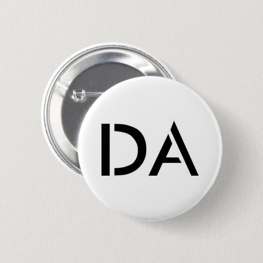 DA White Button (Voorkant /achterkant)
