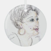 Daadloos Glas Ornament (Voorkant)