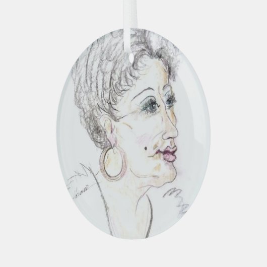 Daadloos Glas Ornament (Voorkant links)