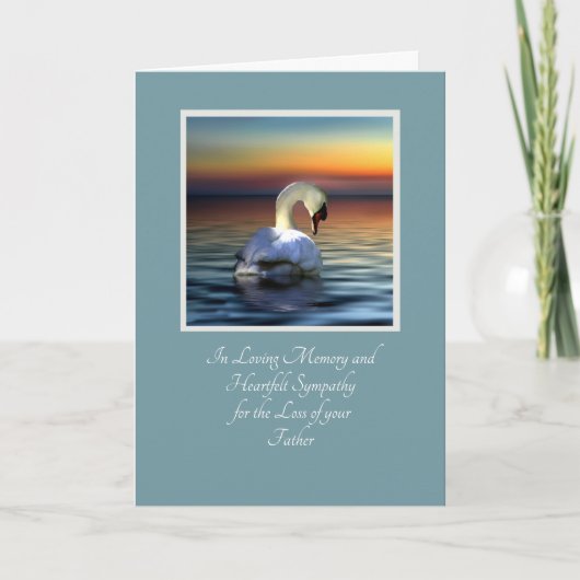 Daadste sympathie voor het verlies van je vader kaart (Voorkant)