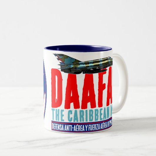 DAAFAR Caribbean Migs Tweekleurige Koffiemok (Voorkant rechts)