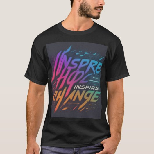 Daag het onmogelijke uit, inspireer het onstuitbar t-shirt (Voorkant)