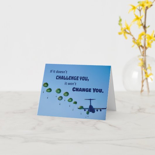 Daag je Army Soldier Boot Camp Cadet uit Kaart (Gele Bloem)