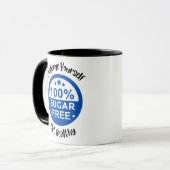 Daag jezelf uit Gezonde Coffee Mug Mok (Voorkant links)