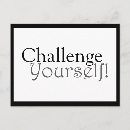 Daag jezelf uit! - MOTIVATIE BRIEFKAART (Voorkant)