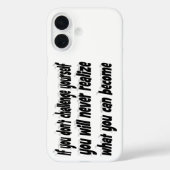 Daag jezelf uit Motiverende quote Case-Mate iPhone Case (Achterkant)
