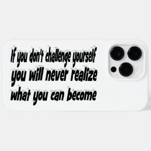 Daag jezelf uit voor een Motivatie offerte Case-Mate iPhone 14 Pro Max Hoesje