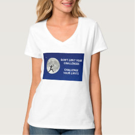 Daag uw grenzen motivatie citaat T-Shirt uit