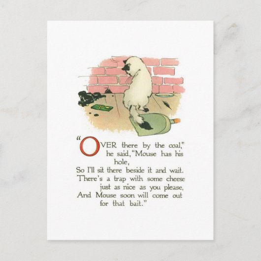 "Daar bij de kolen" zei hij Briefkaart (Voorkant)