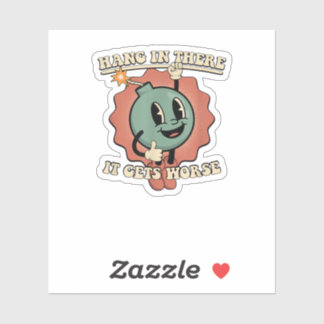 daar blijft het nog erger sticker