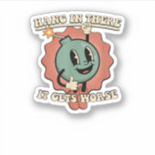 daar blijft het nog erger sticker (Voorkant)