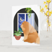 DAAR BUITEN ERGENS Chow kunstkaarten Kaart (Gele Bloem)