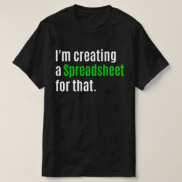 Daar Creëer ik een spreadsheet voor T-shirt