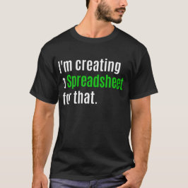 Daar Creëer ik een spreadsheet voor T-shirt