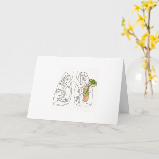 daar, daar longen kaart (Gele Bloem)