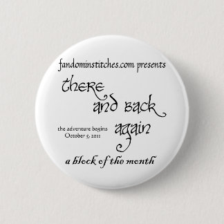 Daar en terug - een blok van de maand ronde button 5,7 cm