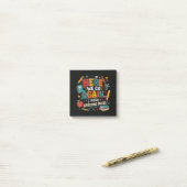 Daar gaan we weer, ik bedoel welkom terug op schoo post-it® notes (Op bureau)