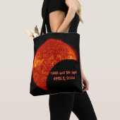 Daar gaat de Zon - Dubbelzijdige Eclipse Canvas ta Tote Bag (Dichtbij)