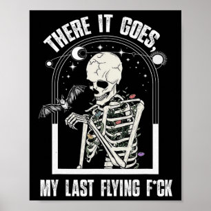 Daar gaat het mijn laatste vliegplezier Halloween Poster