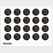 Daar gaat het. ronde sticker (Vel)