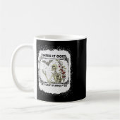 Daar gaat mijn laatste vliegende skeletten grappig koffiemok (Links)