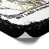 Daar gaat mijn laatste vliegende skeletten grappig poster (Hoek)