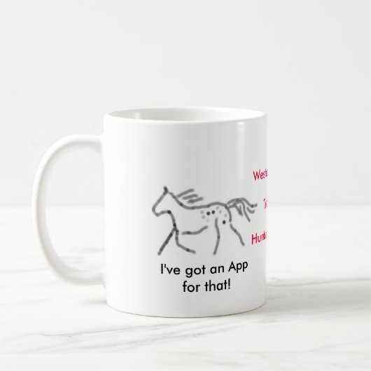 Daar heb ik een app voor. Appaloosa Koffiemok (Links)