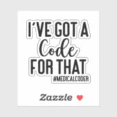 Daar heb ik een code voor, Medical Coder Gift Sticker (Vel)