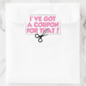 Daar heb ik een coupon voor. ronde sticker (Tas)