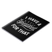 Daar heb ik een spreadsheet voor notitieboek (Linkerzijde)